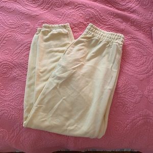 NWT yellow missguided joggers